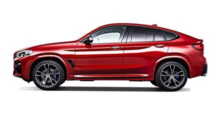 Luxury car in the studio isolated on solid background