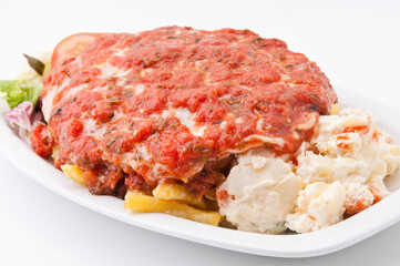 Milanesa a la napolitana