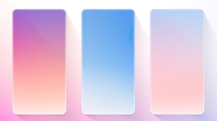 set of color gradient modern background