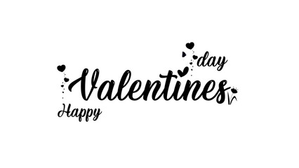 Happy valentines day hand lettered card greeting,Valentines day vintage lettering background. Happy Valentines Day hand drawn text greeting card. Vector illustration. illustration EPS10