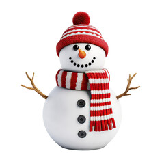 Christmas snowman AI generative