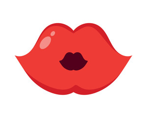 kiss lips illustration