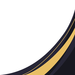 Corner Wavy Luxury Vector