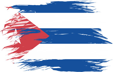 Cuba State Flag Abstract Shape