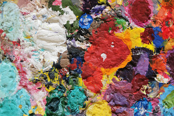 artistic color palette texture