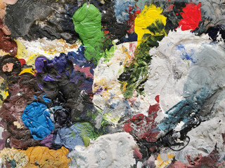 artistic color palette texture