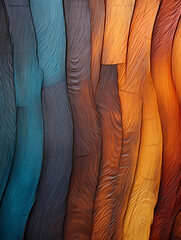 A Colorful Wood Planks - Wood texture closeup