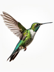 Obraz premium Hummingbird Studio Shot Isolated on Clear White Background, Generative AI