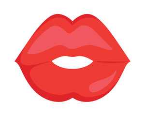 Obraz premium kiss lips happy