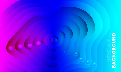 Trendy design template with fluid and liquid shapes. Abstract gradient backgrounds