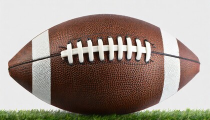 american football ball isolated on white background - obrazy, fototapety, plakaty