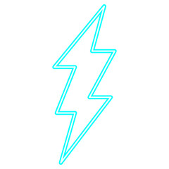 Neon Thunderbolt Icon