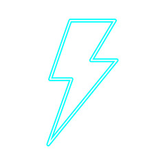 Neon Thunderbolt Icon