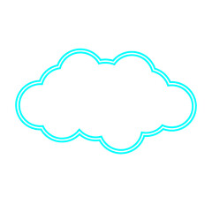 Neon Cloud Icon