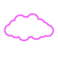 Neon Cloud Icon