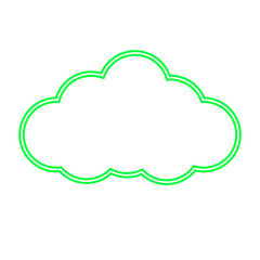 Neon Cloud Icon