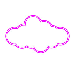 Neon Cloud Icon