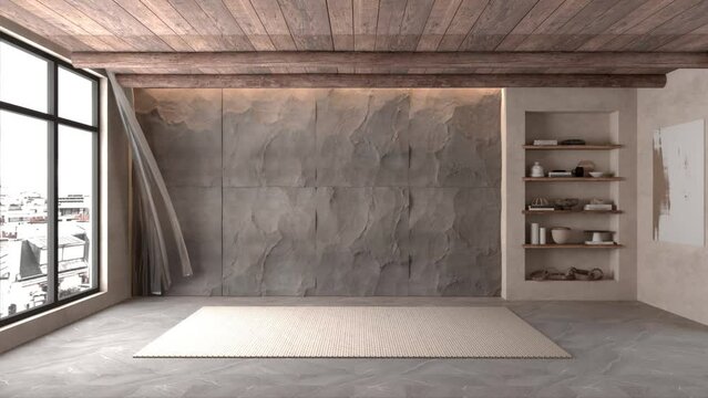 Animacion de muebles flotando 