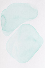 Abstract emerald green watercolor texture background. Creative pattern design for print invitation card, postcard. Drawing poster, colorful wallpaper.