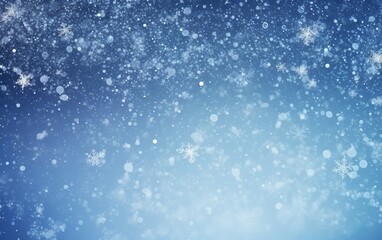 Fototapeta premium Abstract winter background with snowflakes Christmas