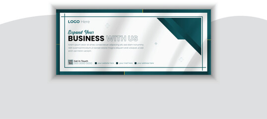 Modern and Professional Corporate Facebook Cover Design