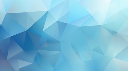 Fototapeta premium Blue abstract background with triangles and geometric shapes, poster, banner. Generative AI