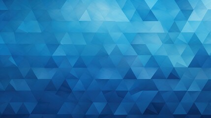 Fototapeta premium Blue abstract background with triangles and geometric shapes, poster, banner. Generative AI