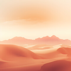 Fototapeta na wymiar a soft gradient depicting a desert mirage