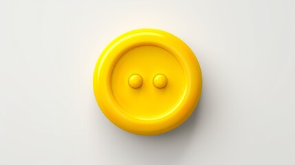3d yellow button graphics with reflections