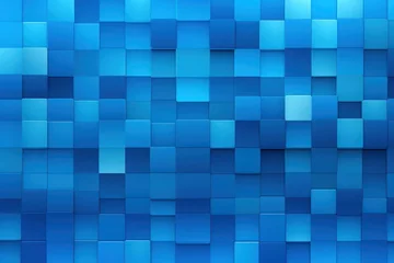 Foto op Plexiglas Seamless moving small blue color box pattern background, square box pattern © venusvi