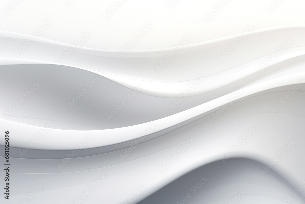 Poster White grey curve waves flowing abstract background looping animation