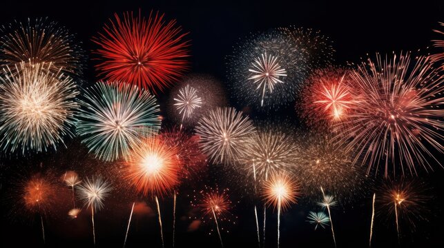 anniversary celebration new year fireworks