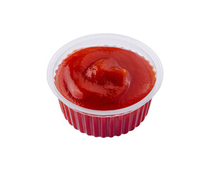 spicy tomato sauce in a transparent casserole