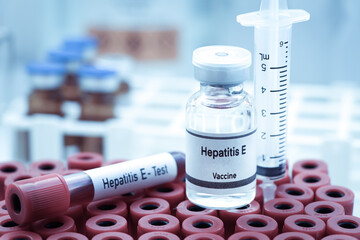 Hepatitis E vaccine in a vial, immunization and treatment of infection