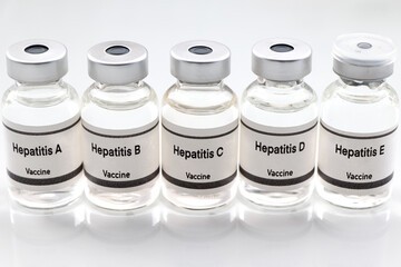 Hepatitis vaccine in a vial, immunization and treatment of infection