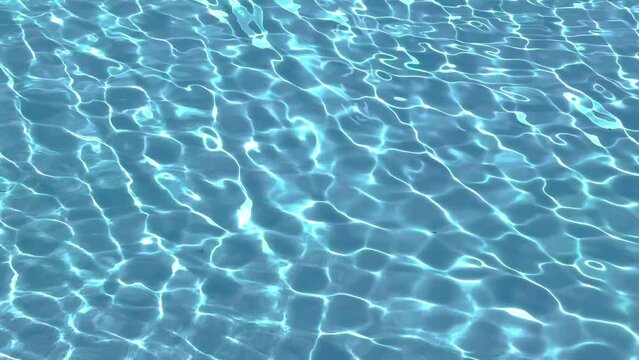 Water Caustics Background on a sunny day - clear pool water - travel photography