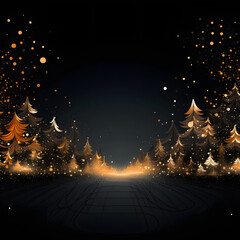 Abstract seasonal winter christmas decoration with wave, bubble, flower, blink, background,...