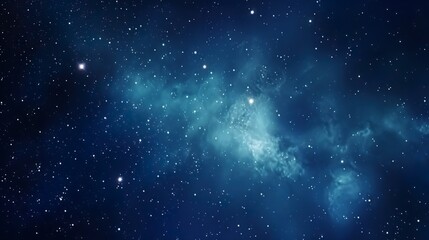 Fototapeta premium Night sky - Universe filled with stars, nebula and galaxy seen in forest