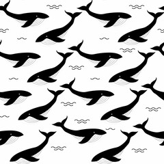 Cute animals winter pattern