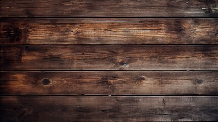 Dark brown wooden plank background, wallpaper. Old grunge dark textured wooden background, The surface of the old brown wood texture - obrazy, fototapety, plakaty