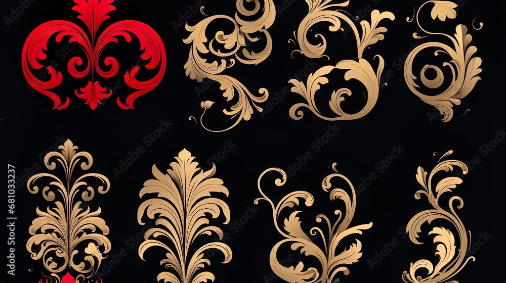 Poster a close up of a tile wall with a circular design on the top of it and a circular design on the botto