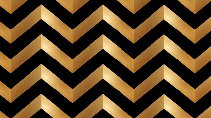 Abstract Seamless Pattern. Seamless Pattern with Triangles. Gold black and white triangle Pattern
