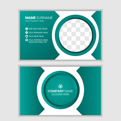 Creative modern vector Business card design template, Clean professional business card template, 