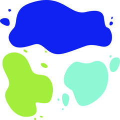 Set of vector neon spot for text. Background on white background. Isolated image. For banner, card