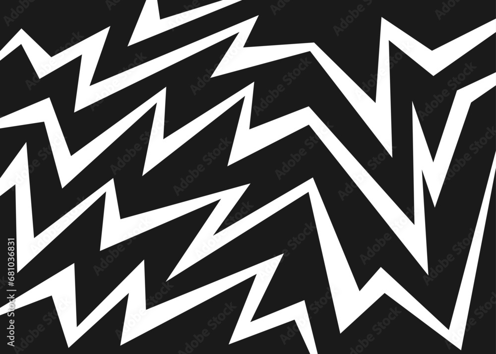 Poster abstract background with geometric sharp and spike line pattern