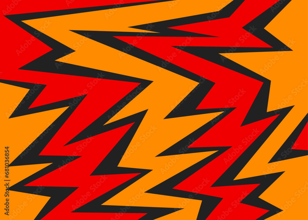 Poster abstract background with colorful geometric sharp and spike line pattern