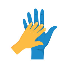 Obraz premium down syndrome hands