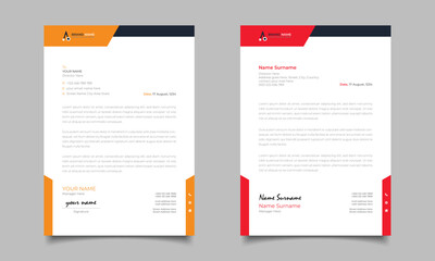 Professional And Modern Business Letterhead Template Design 