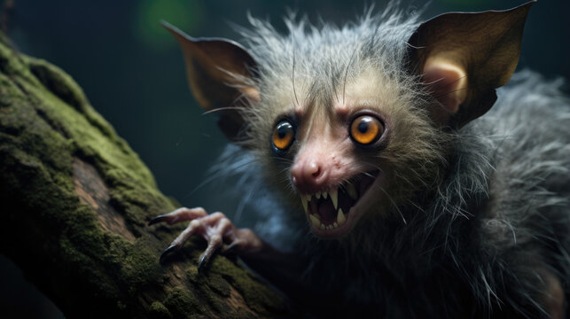 the aye-aye in its habitat, an enigmatic presence in nature's realm