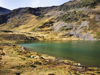 Lake in the nature beautiful 